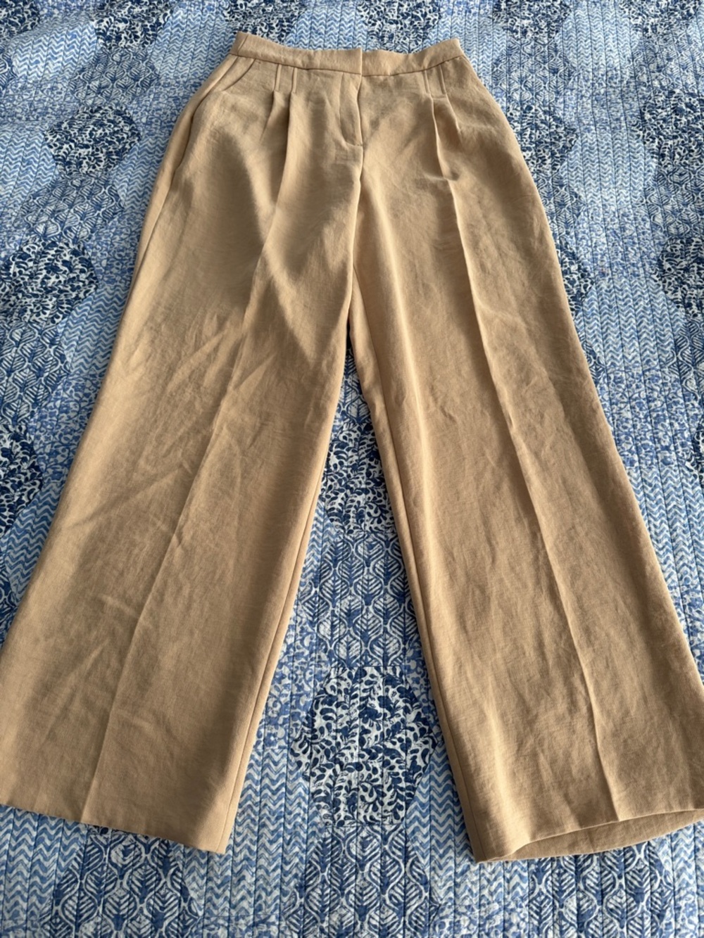 Express Wide Leg Tan Dress Pants 8R flowy spring new never worn without tags